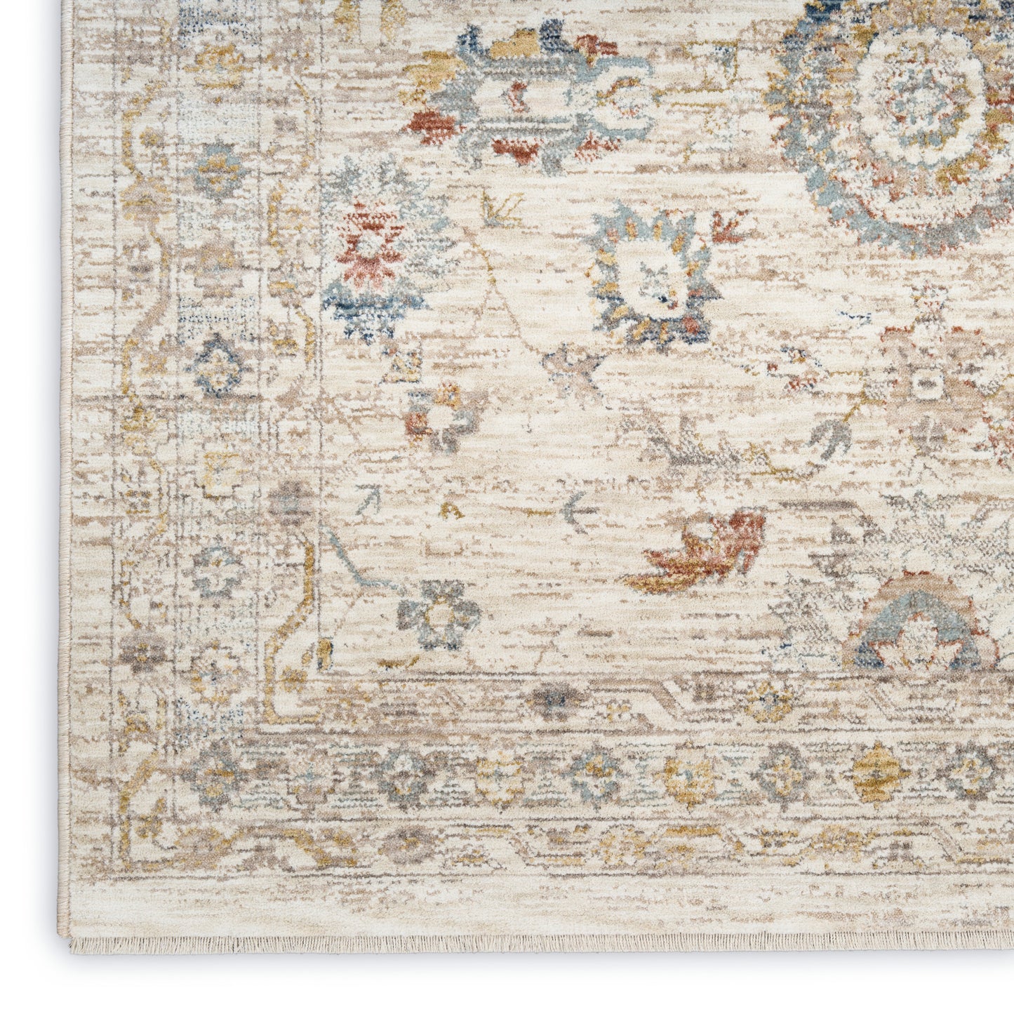 Nourison Home Antique Fusion  Ivory Multicolor  Traditional