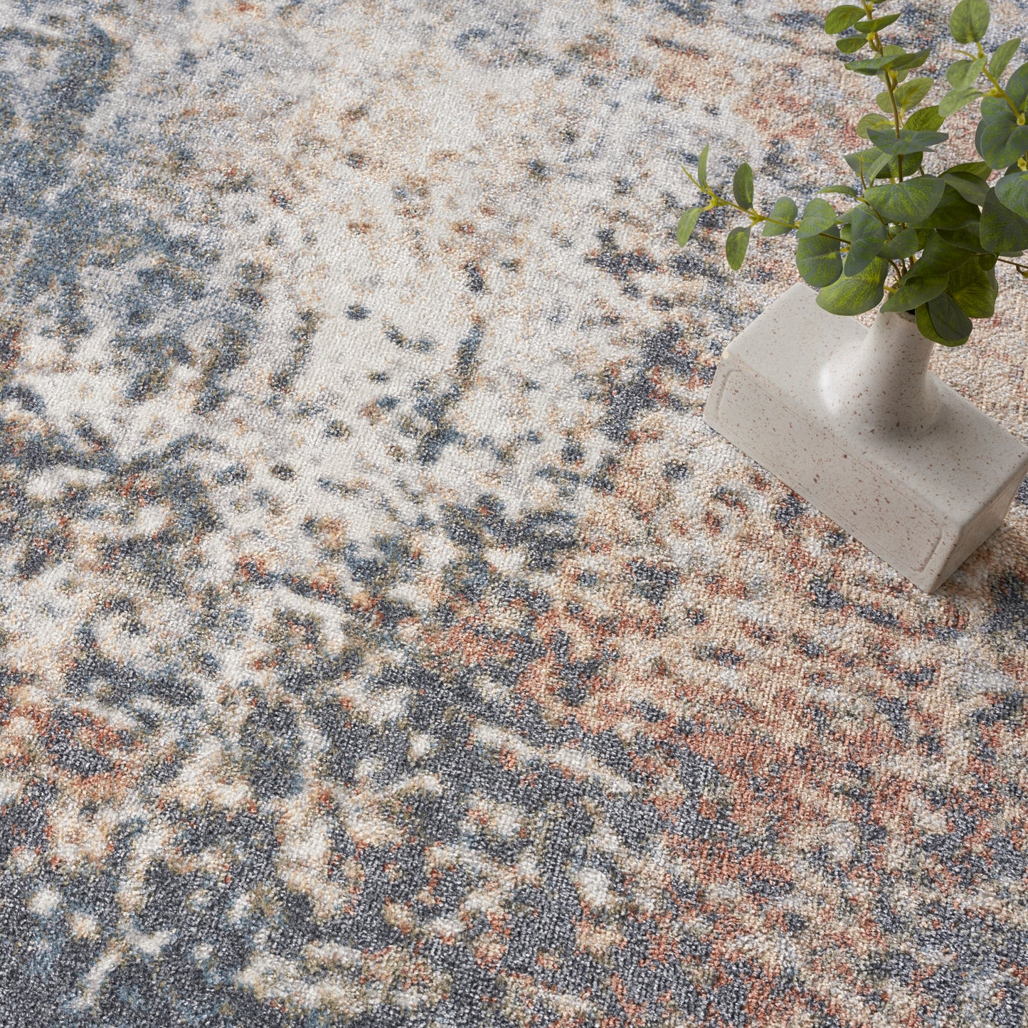 Nourison Home Astra Machine Washable  Multicolor  Contemporary