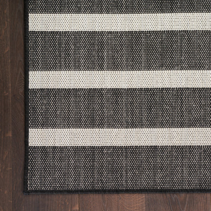 Nourison Home Positano  Black Ivory  Contemporary