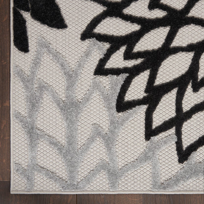 Nourison Home Aloha  Black White  Contemporary