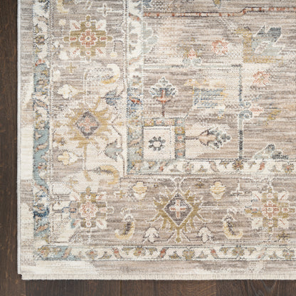 Nourison Home Antique Fusion  Ivory Multicolor  Traditional