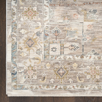 Nourison Home Antique Fusion  Ivory Multicolor  Traditional