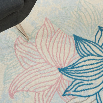 Nourison Home Jubilant  Ivory Multicolor  Contemporary