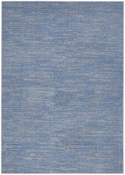 Nourison Home Nourison Essentials NRE01 Blue Grey Contemporary Power-loomed Rug