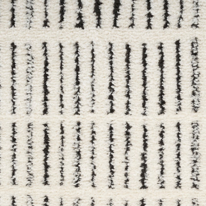 Nourison Home Modern Comfort  Ivory Black  Contemporary