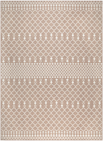 Nourison Home Positano POS02 Beige Contemporary Power-loomed Rug