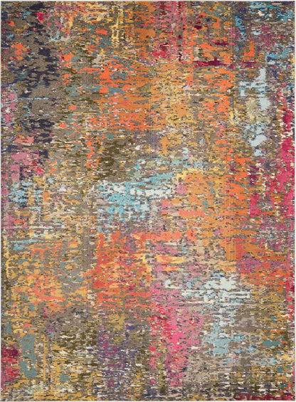 Nourison Home Celestial CES14 Sunset Contemporary Power-loomed Rugs