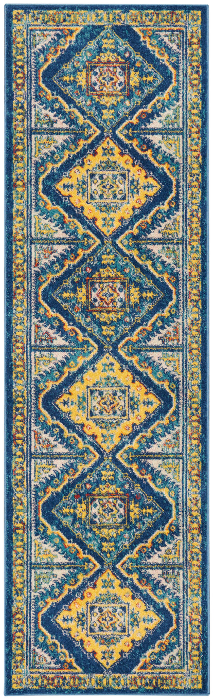 Nourison Home Allur ALR02 Navy Multicolor Transitional Power-loomed Rug