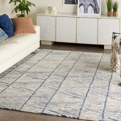 Nourison Home Colorado  White Blue  Contemporary