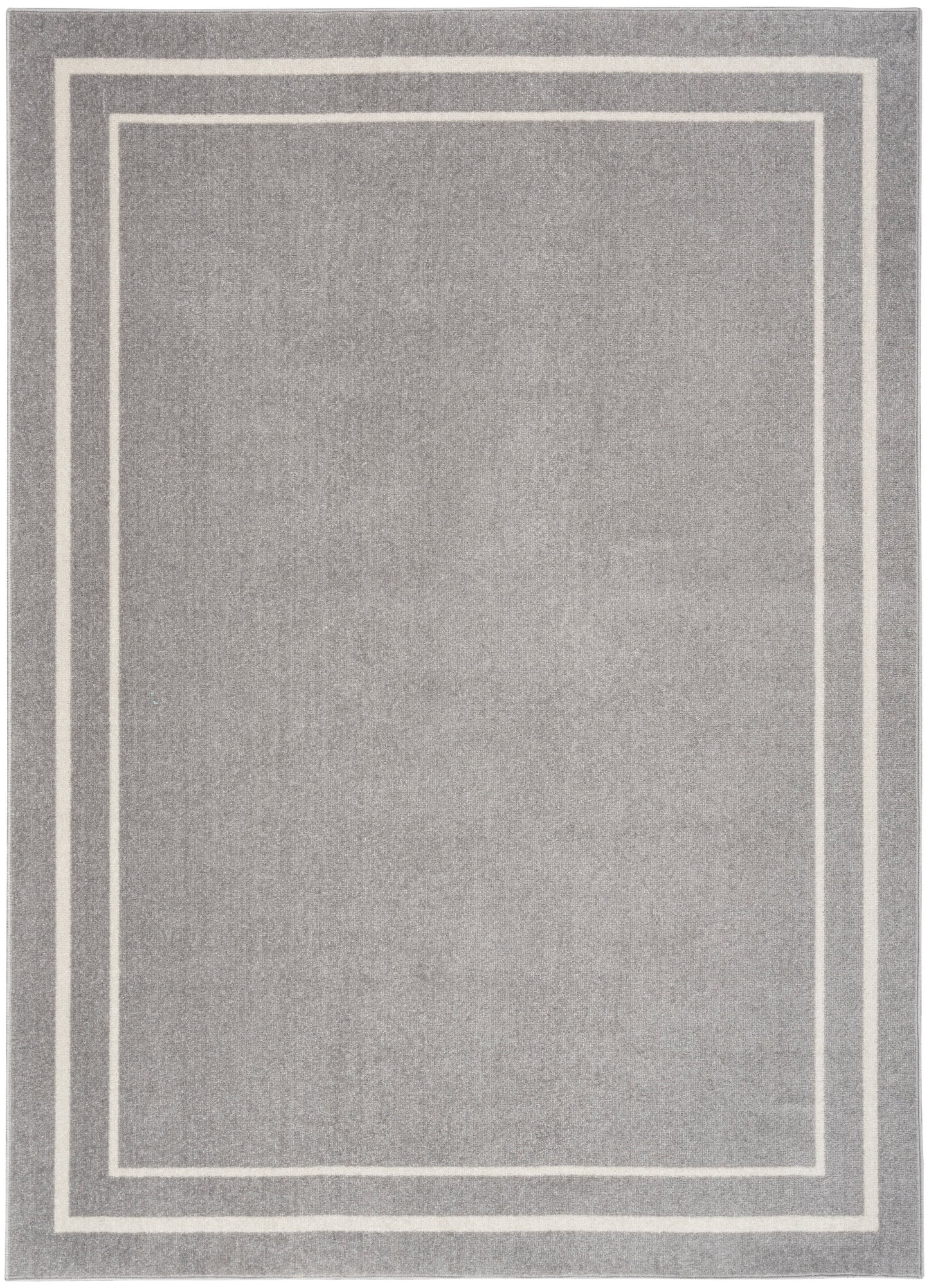 Nourison Home Nourison Essentials NRE02 Grey Ivory Contemporary Power-loomed Rug