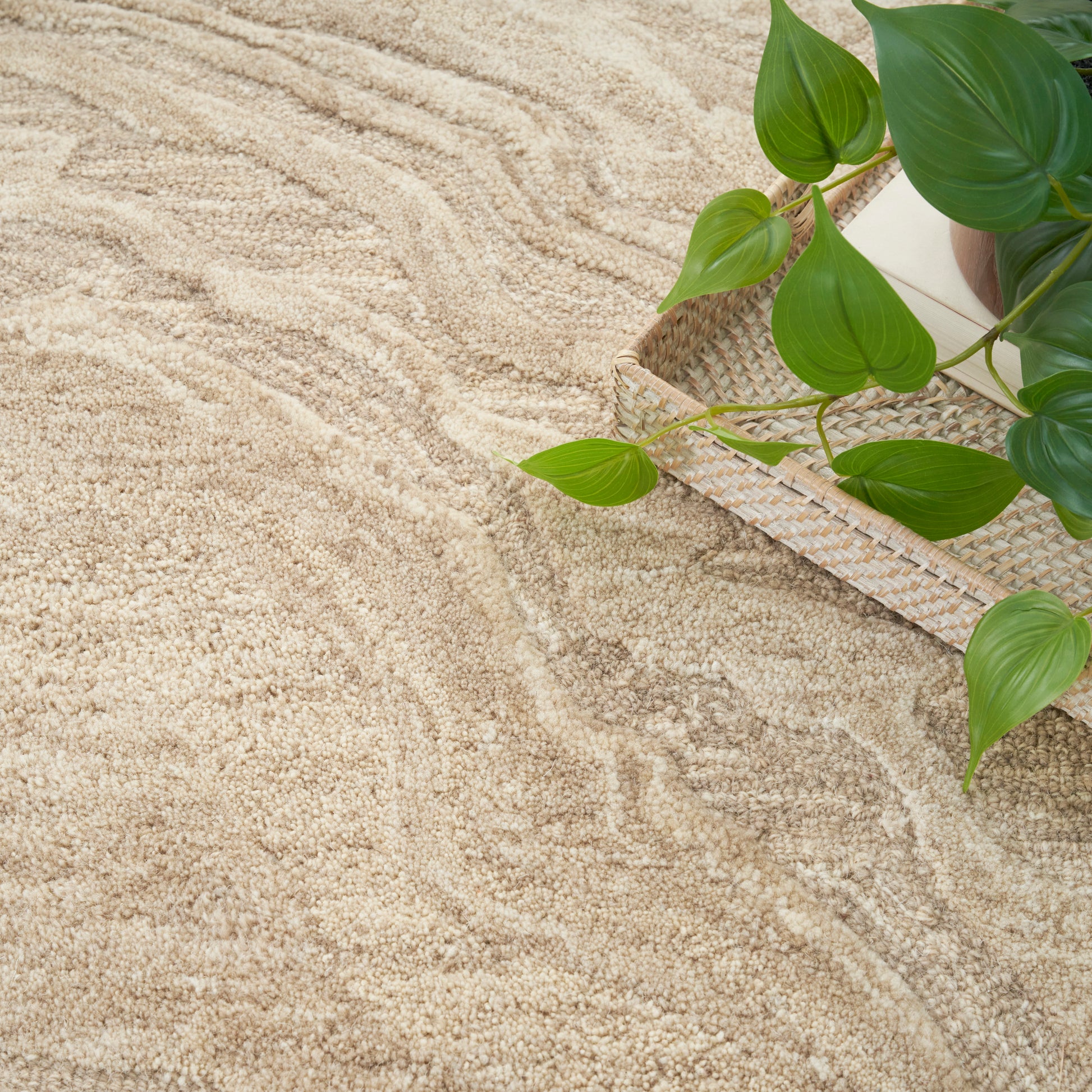 Nourison Home Graceful  Taupe  Contemporary