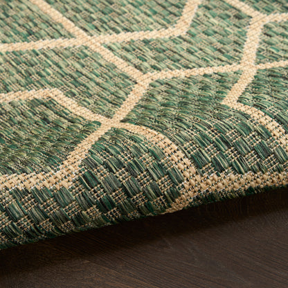 Nourison Home Horizon Indoor/Outdoor  Green  Contemporary