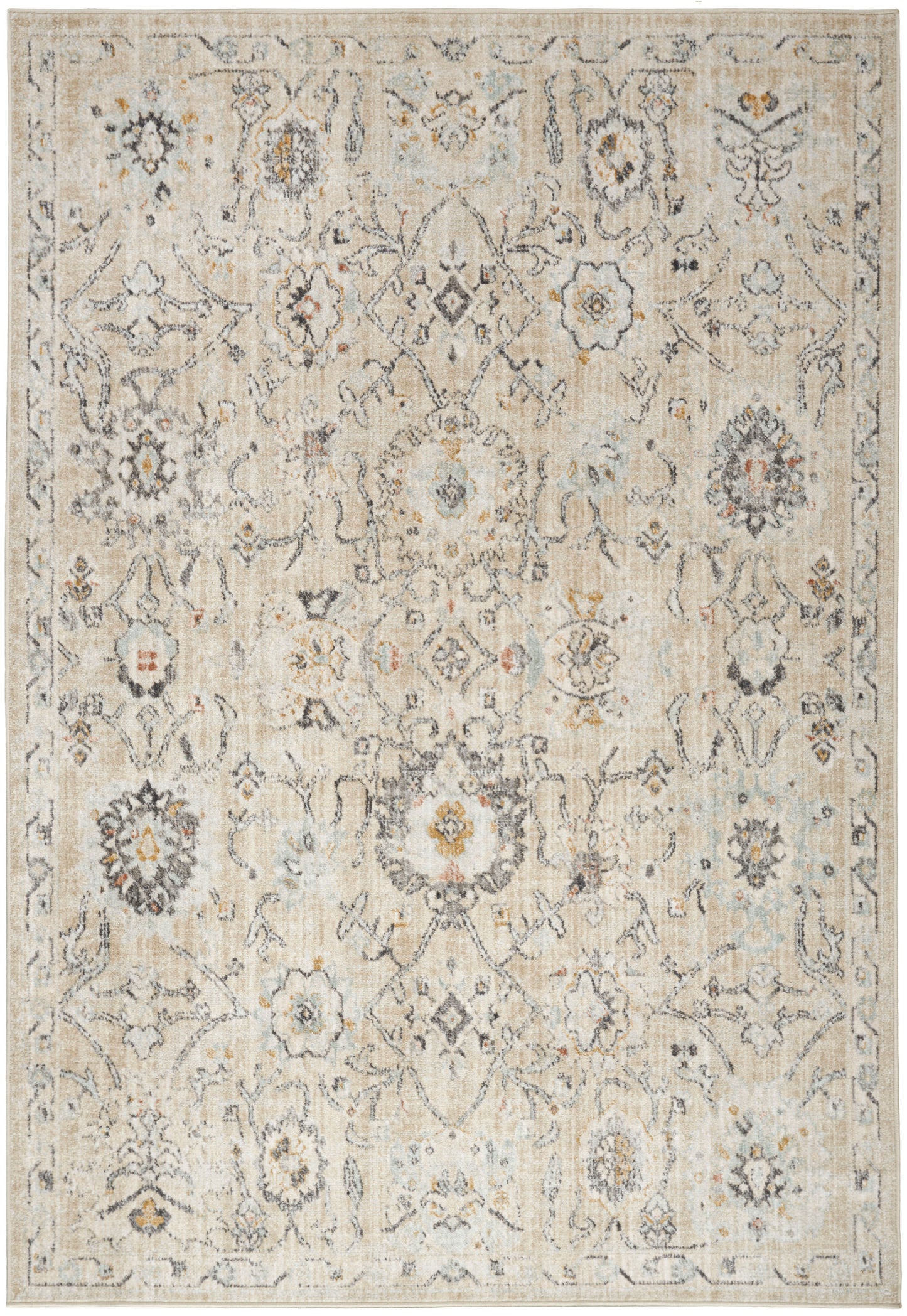 Nourison Home Oushak Home OUS01 Cream Traditional Loom-woven Rug