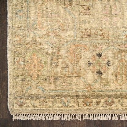 Nourison Home Heritage Vine  Beige  Traditional