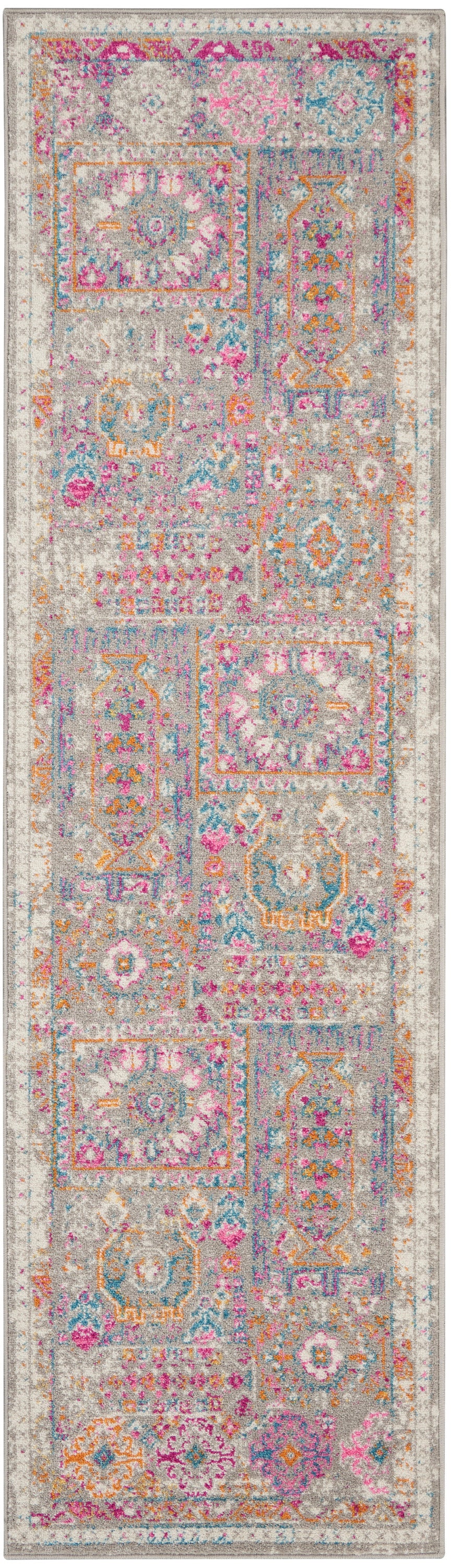 Nourison Home Passion PSN37 Grey Multicolor Transitional Power-loomed Rugs