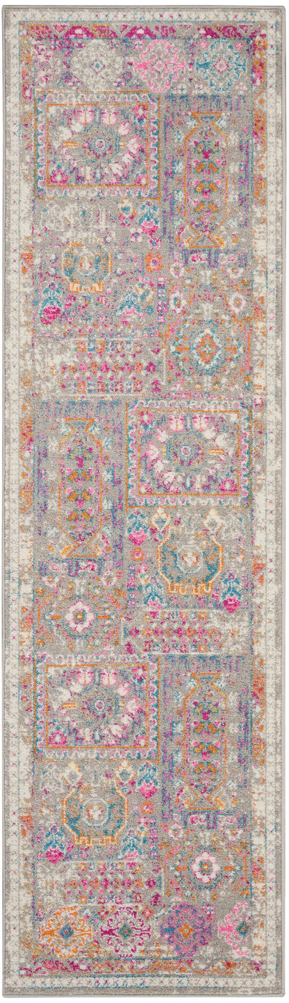 Nourison Home Passion PSN37 Grey Multicolor Transitional Power-loomed Rugs