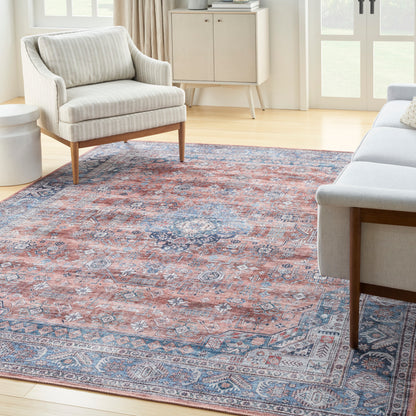 Nourison Home Grand Washables  Blue Multicolor  Traditional