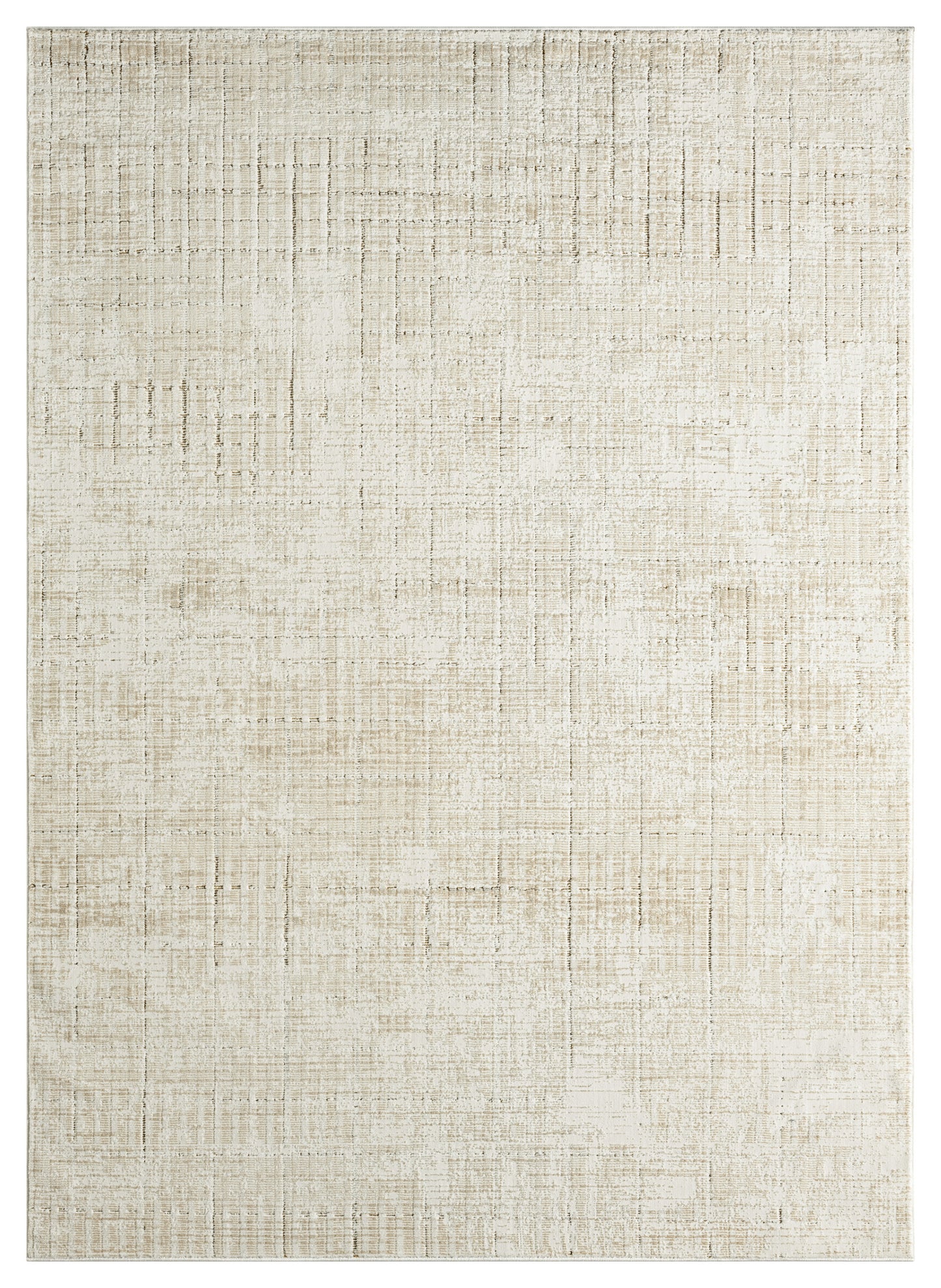 DKNY Grand Street GRN02 Ivory Beige Contemporary Power-loomed Rug
