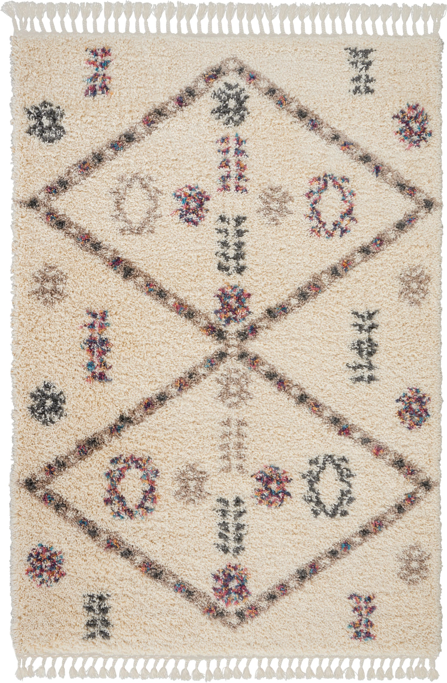 Nourison Home Denmark Shag  Ivory  Contemporary