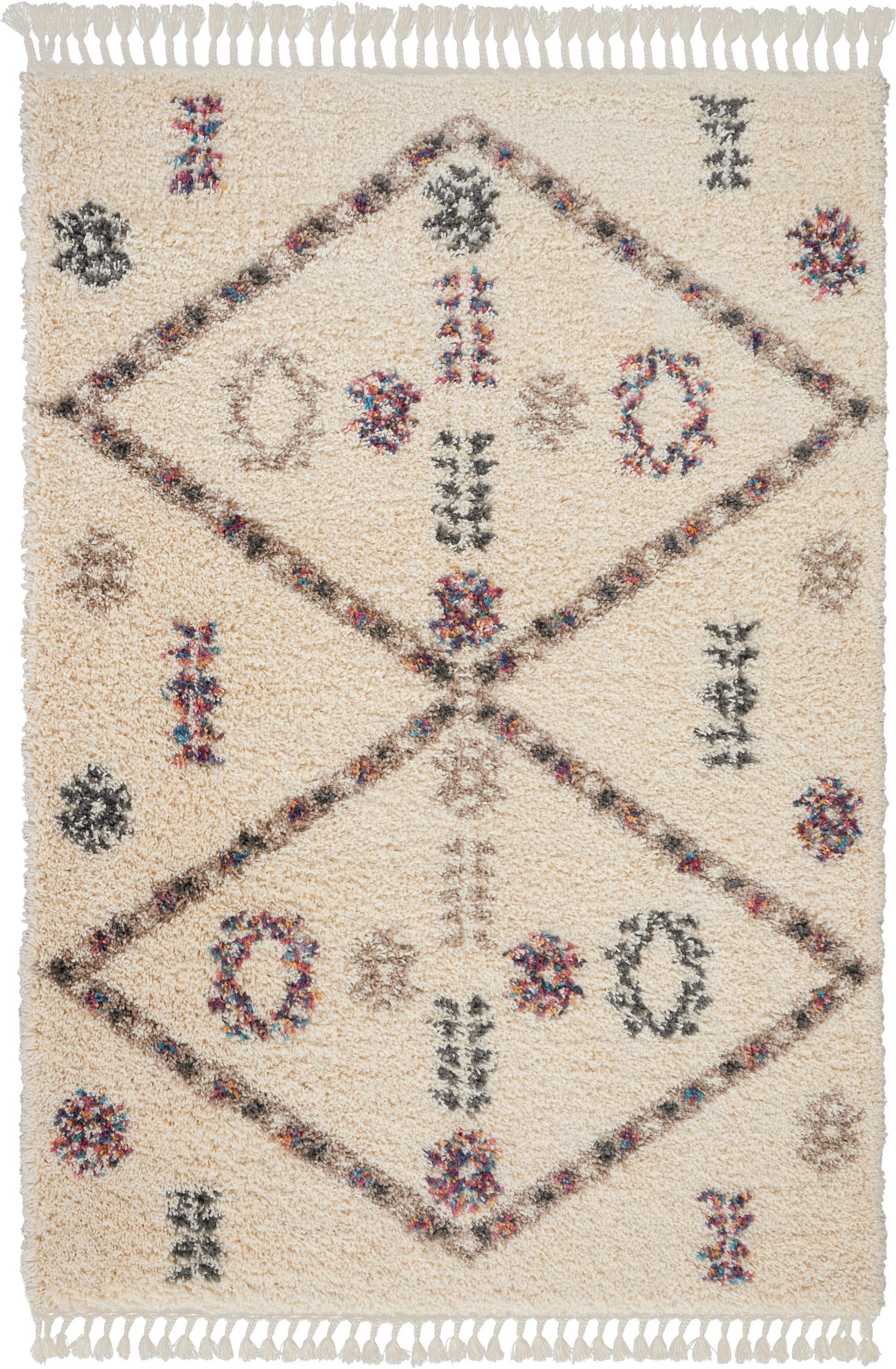 Nourison Home Denmark Shag  Ivory  Contemporary
