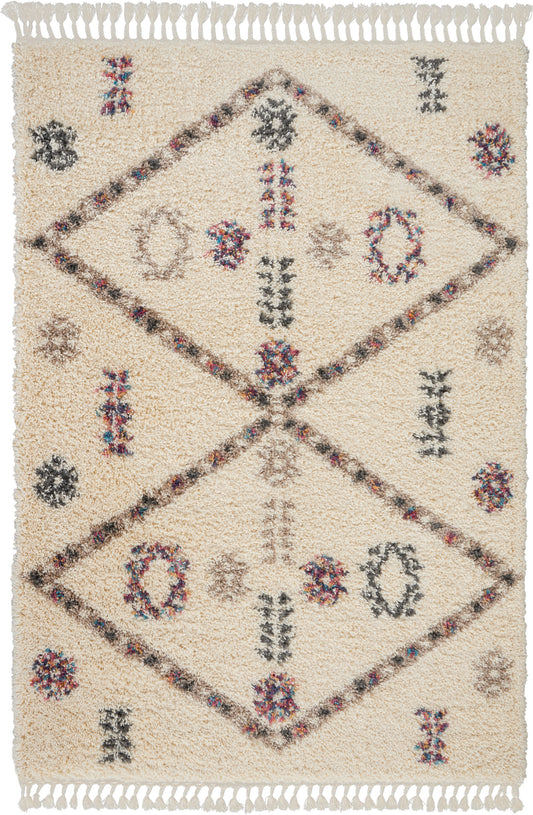 Nourison Home Denmark Shag  Ivory  Contemporary