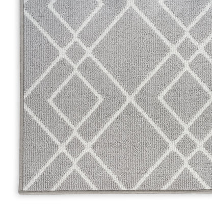 Nourison Home Modern Lines  Silver  Contemporary