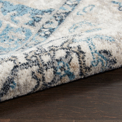 Nourison Home Carina  Grey Blue  Transitional