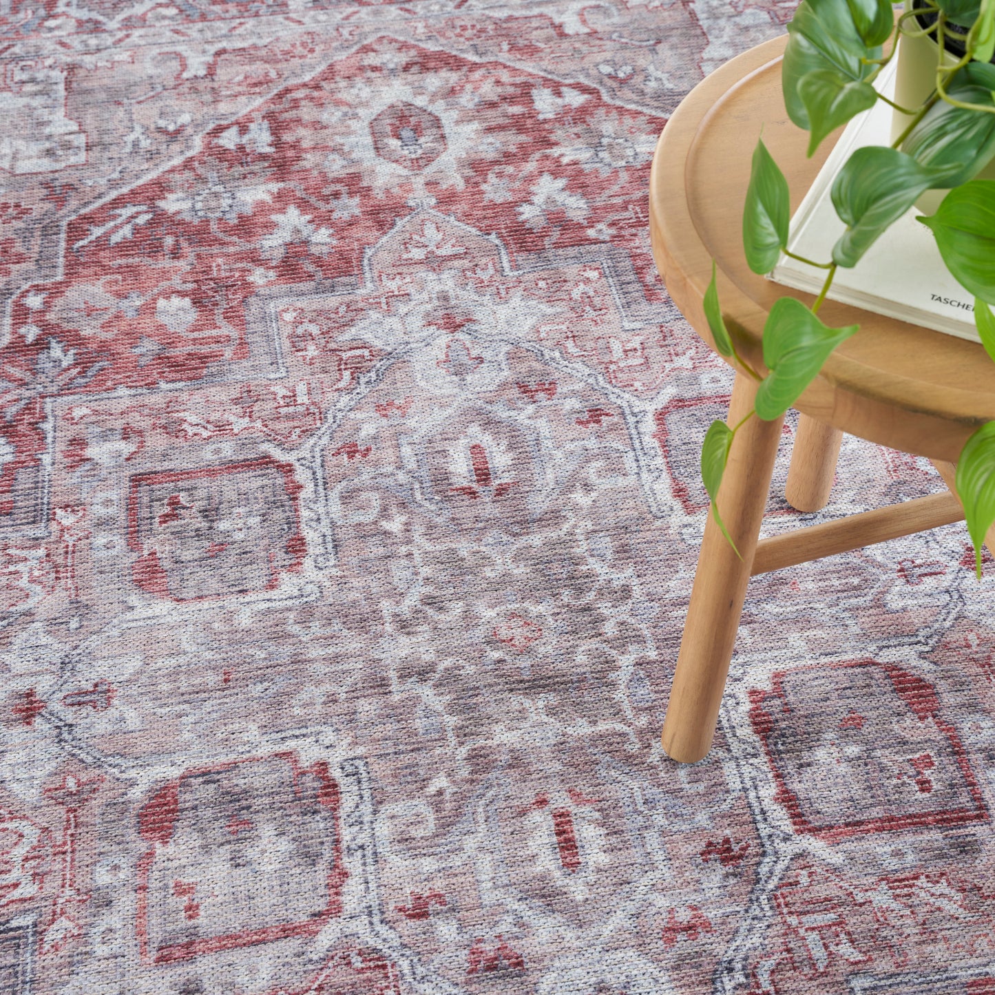 Nourison Home New Concept Washables  Ivory Brick  Traditional