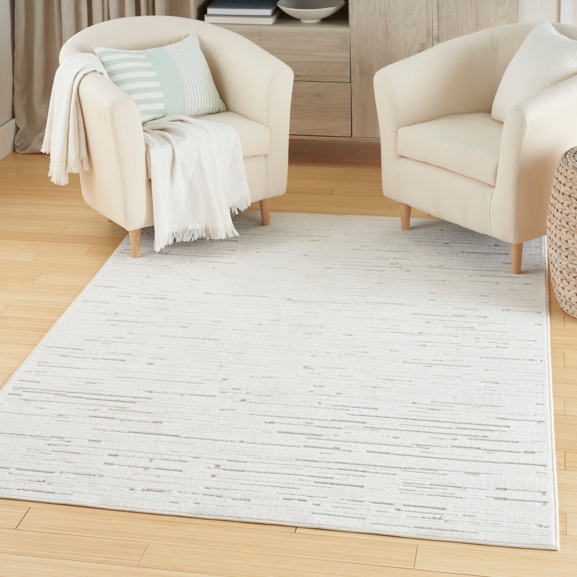 Nourison Home Care Free  Ivory  Contemporary