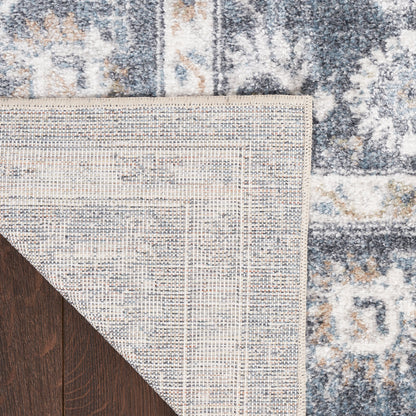 Nourison Home Astra Machine Washable  Dark Blue  Traditional