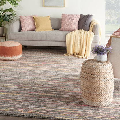 Nourison Home Plateau  Grey Flame  Contemporary