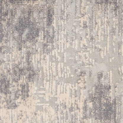 Nourison Home Rustic Textures  Ivory Silver  Contemporary