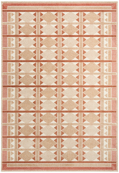 Nourison Home Nordic NRC06 Rust Contemporary Power-loomed Rug