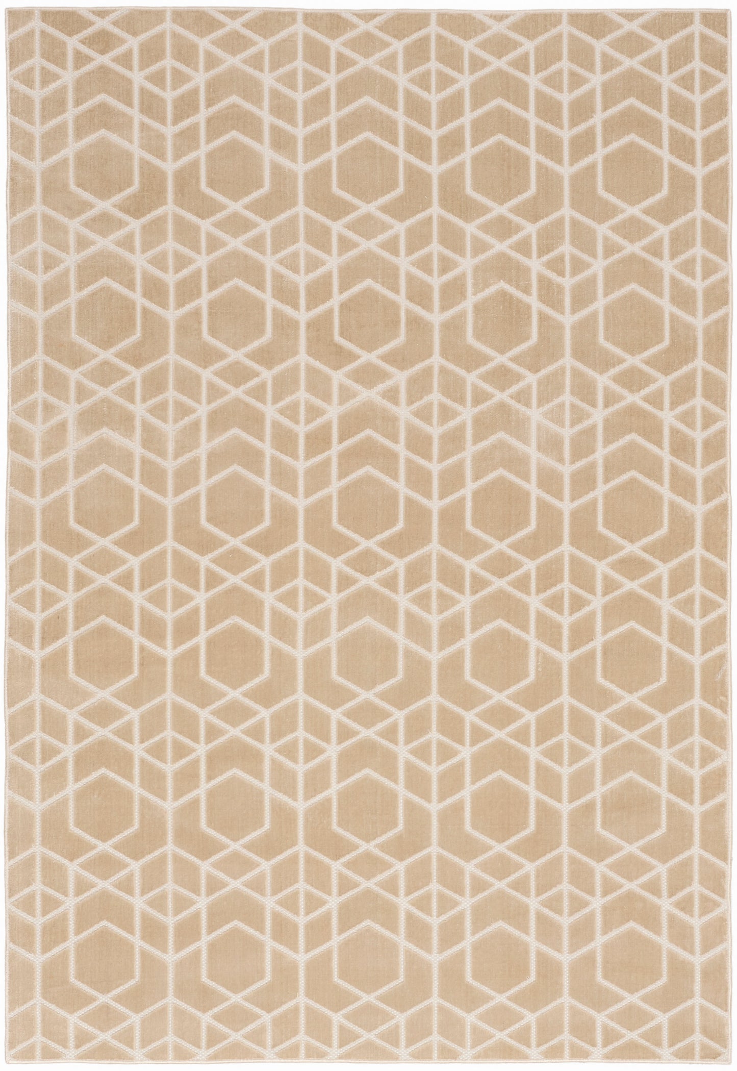 Nourison Home Washable Charm WCH01 Beige Ivory Contemporary Machine Woven Rug