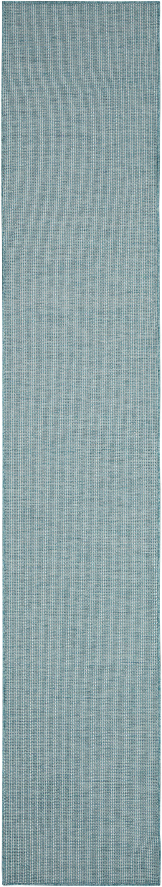 Nourison Home Positano POS01 Aqua Contemporary Power-loomed Rug