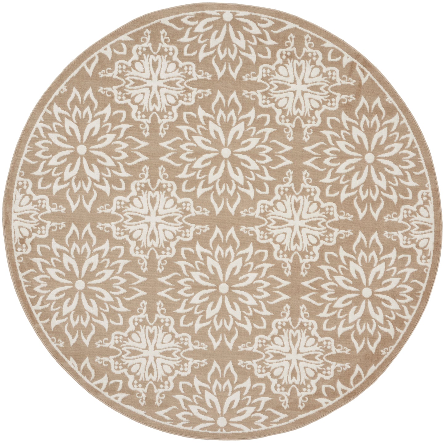 Nourison Home Jubilant JUB06 Taupe Transitional Power-loomed Rug