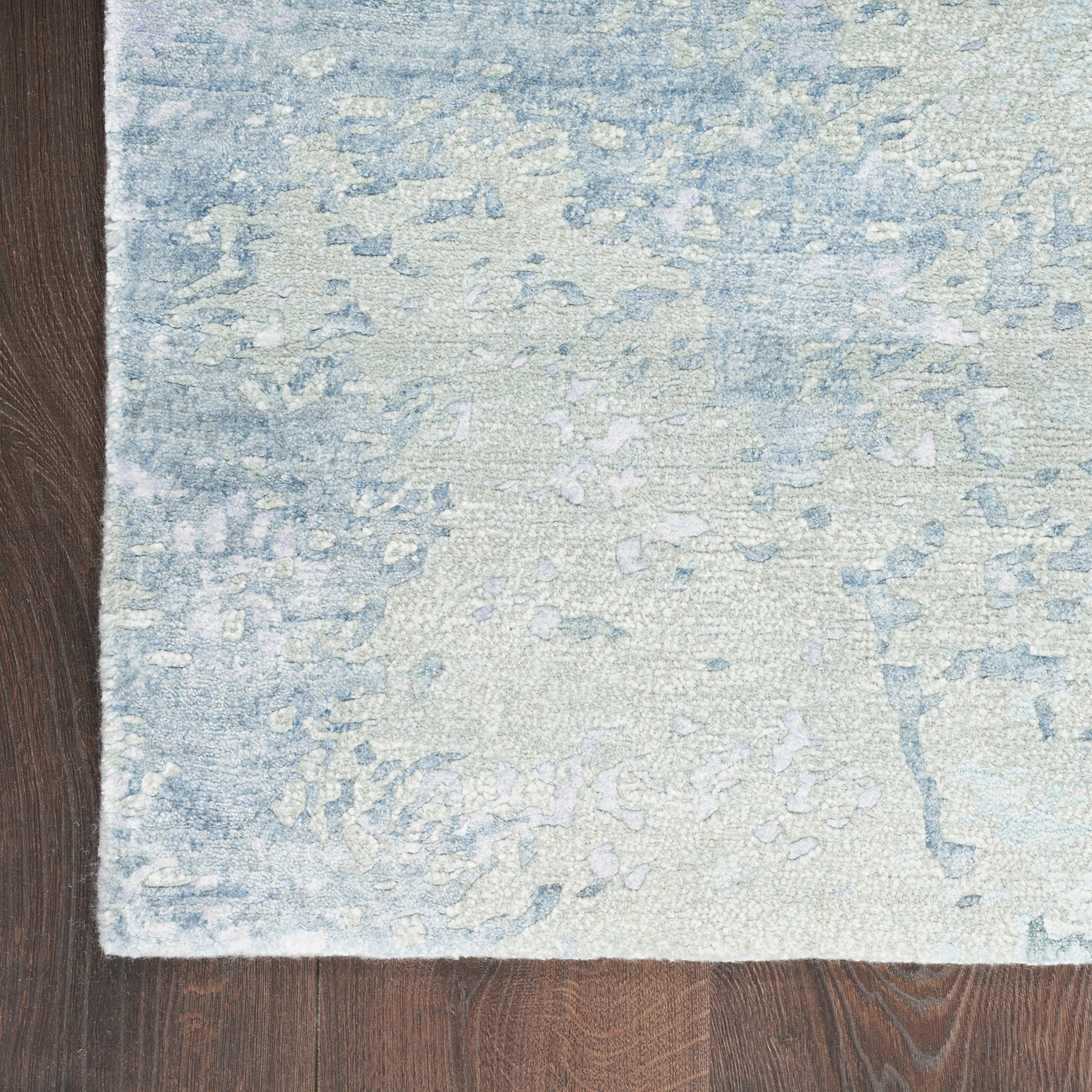 Nourison Home Silk Shadows  Blue Green  Contemporary