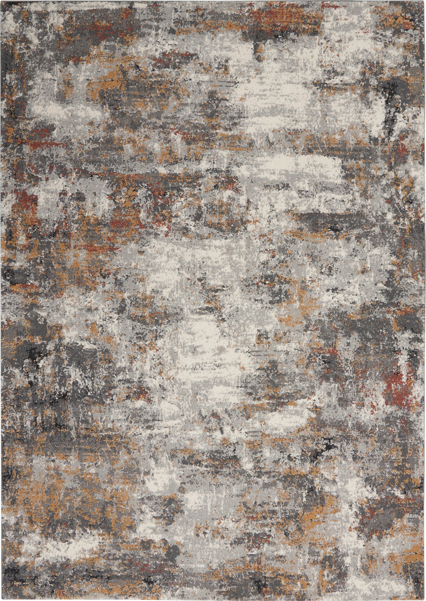 Nourison Home Tangra TNR03 Grey Multicolor Contemporary Power-loomed Rug