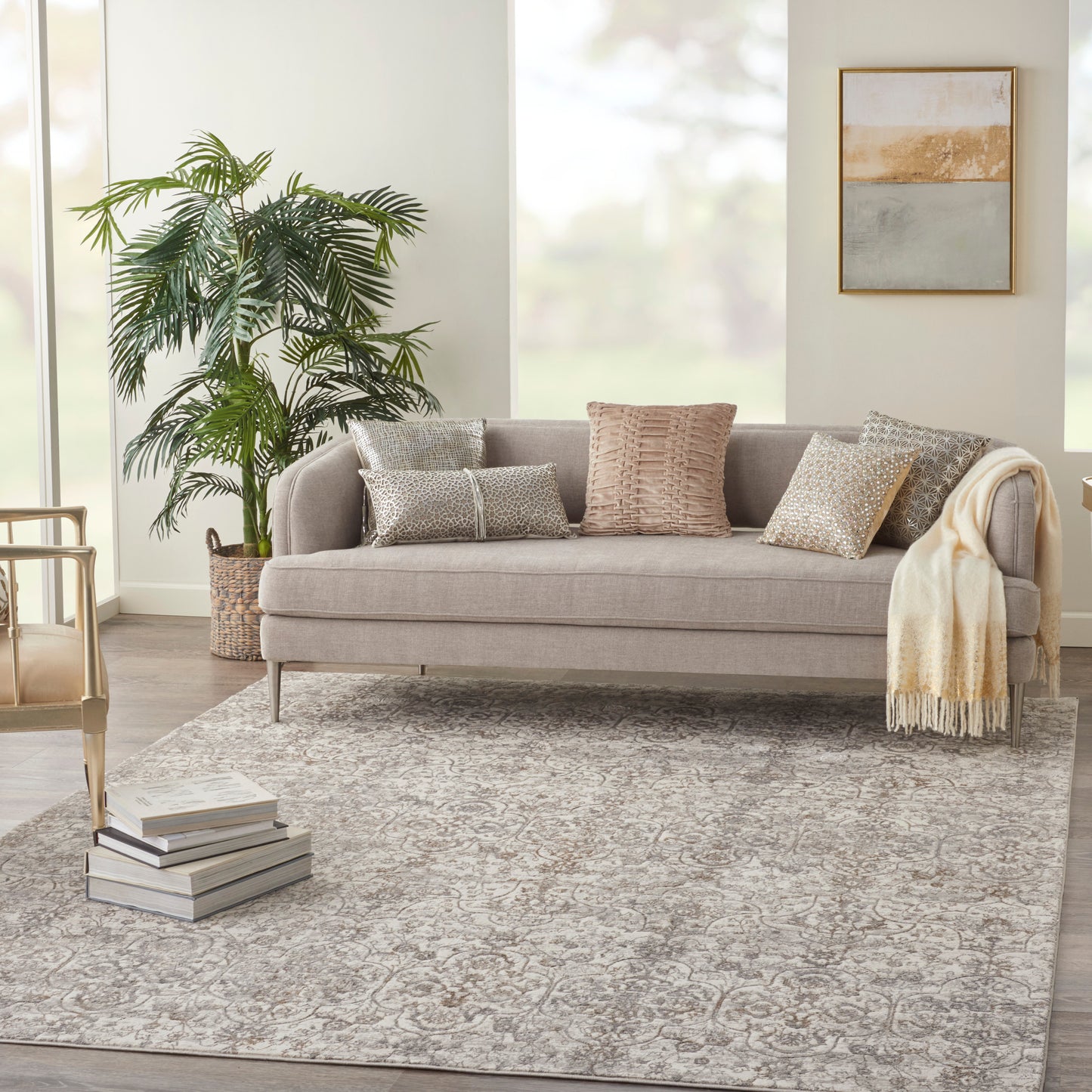 Nourison Home Royal Terrace  Beige  Contemporary