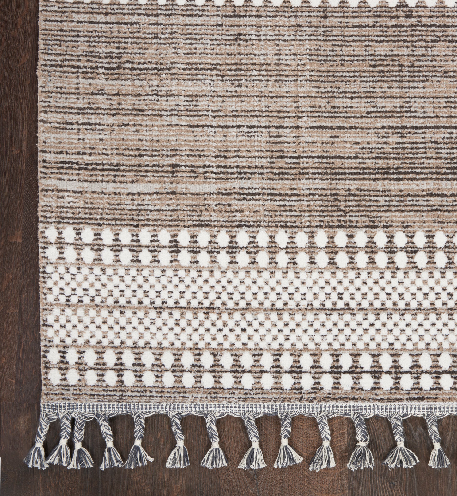 Nourison Home Asilah  Mocha Ivory  Contemporary