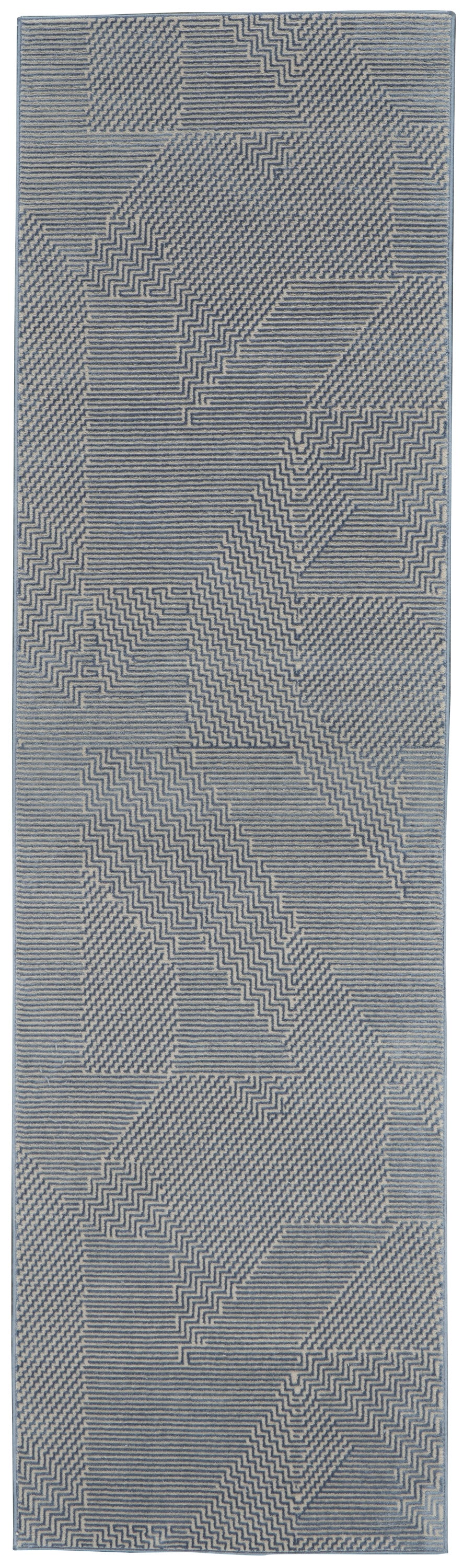 Calvin Klein Orlando CK852 Grey Blue Contemporary Loom-woven Rug