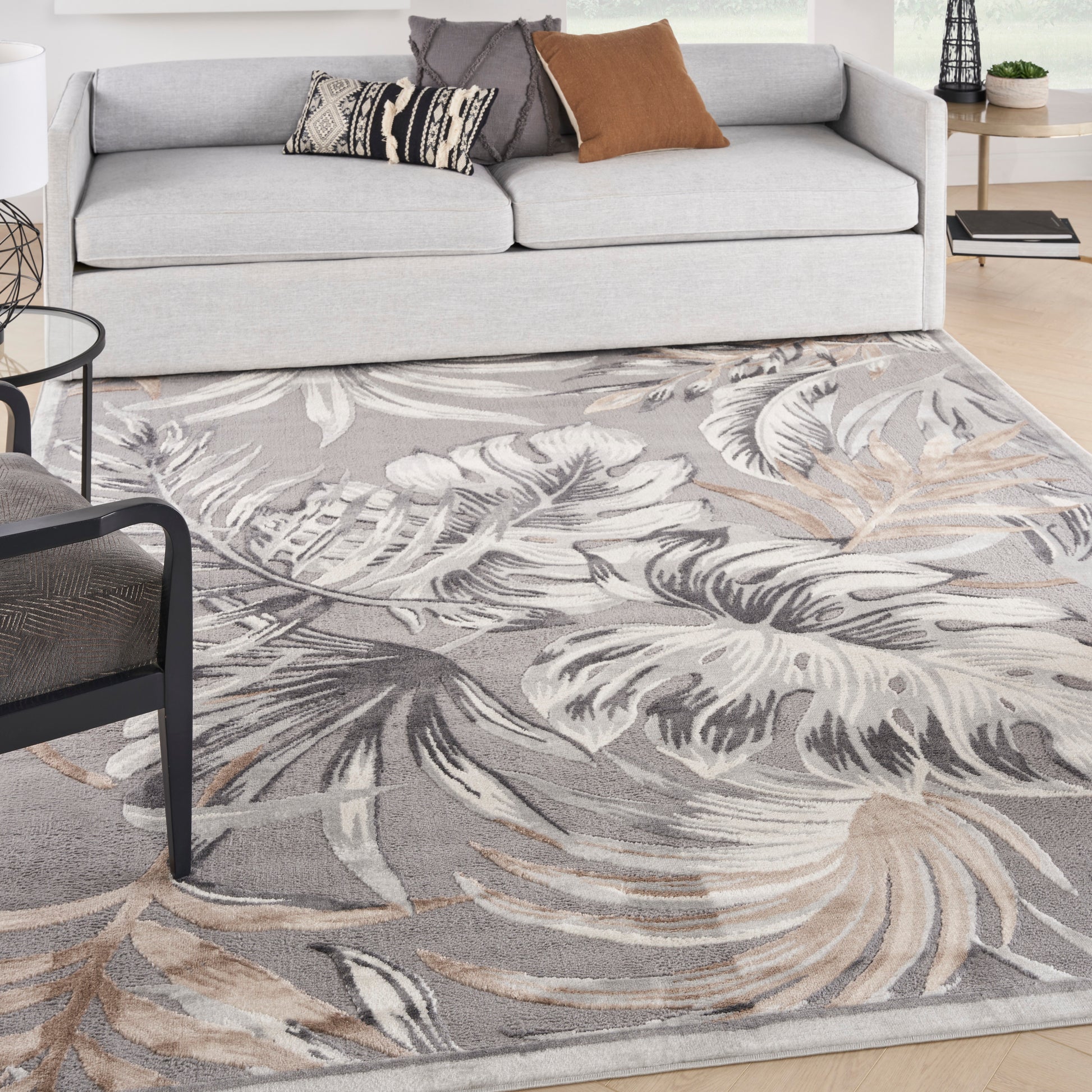 Nourison Home Seaside  Grey  Contemporary