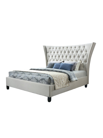 Eclectic Home Bed Alexandria Limestone Beige - Furnitures - Eclectic Home - Atlanta Designer Rugs