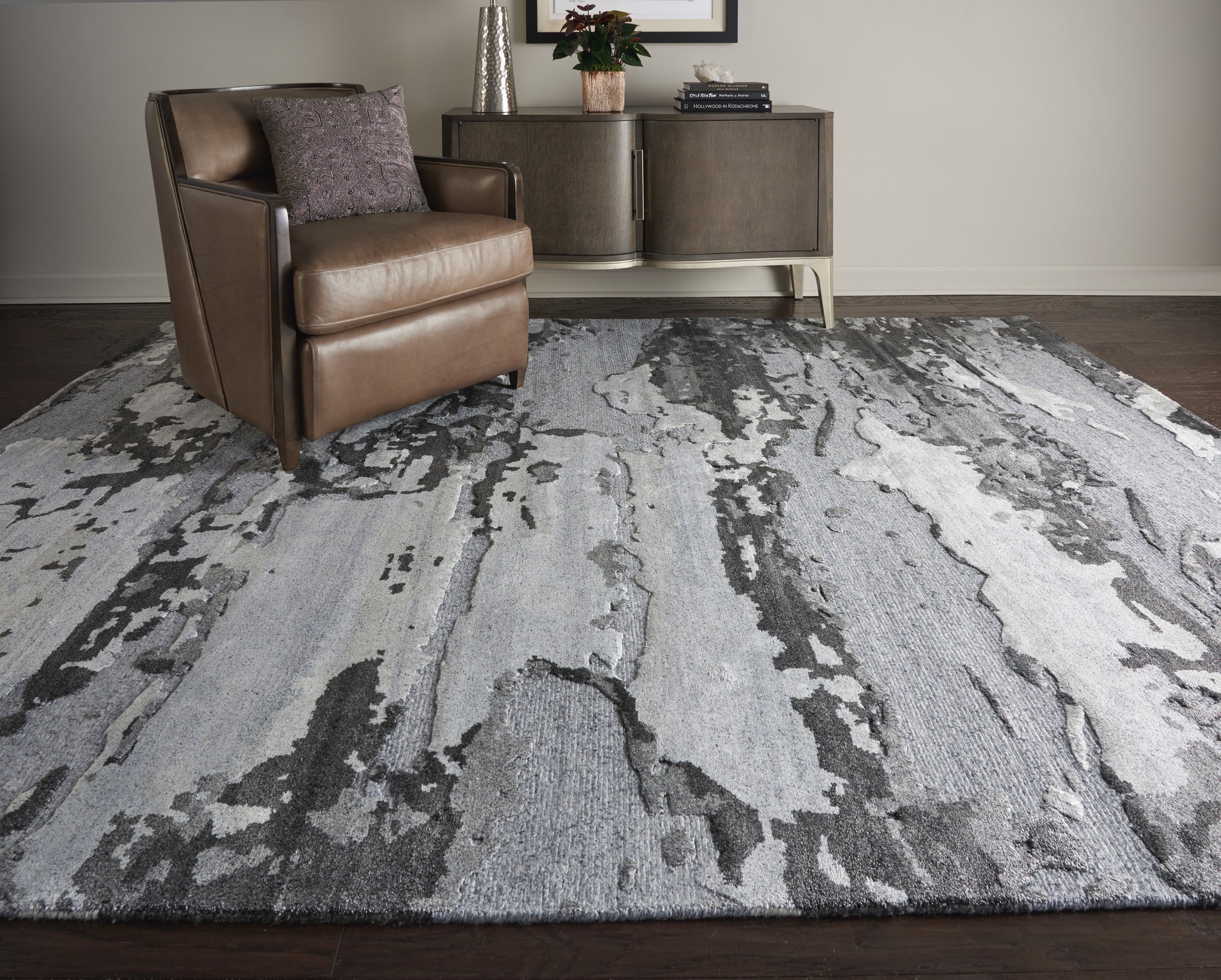 Nourison Home Divine  Smoke  Contemporary