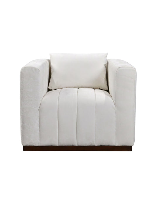Eclectic Home Storme Ivory Sofa Chair