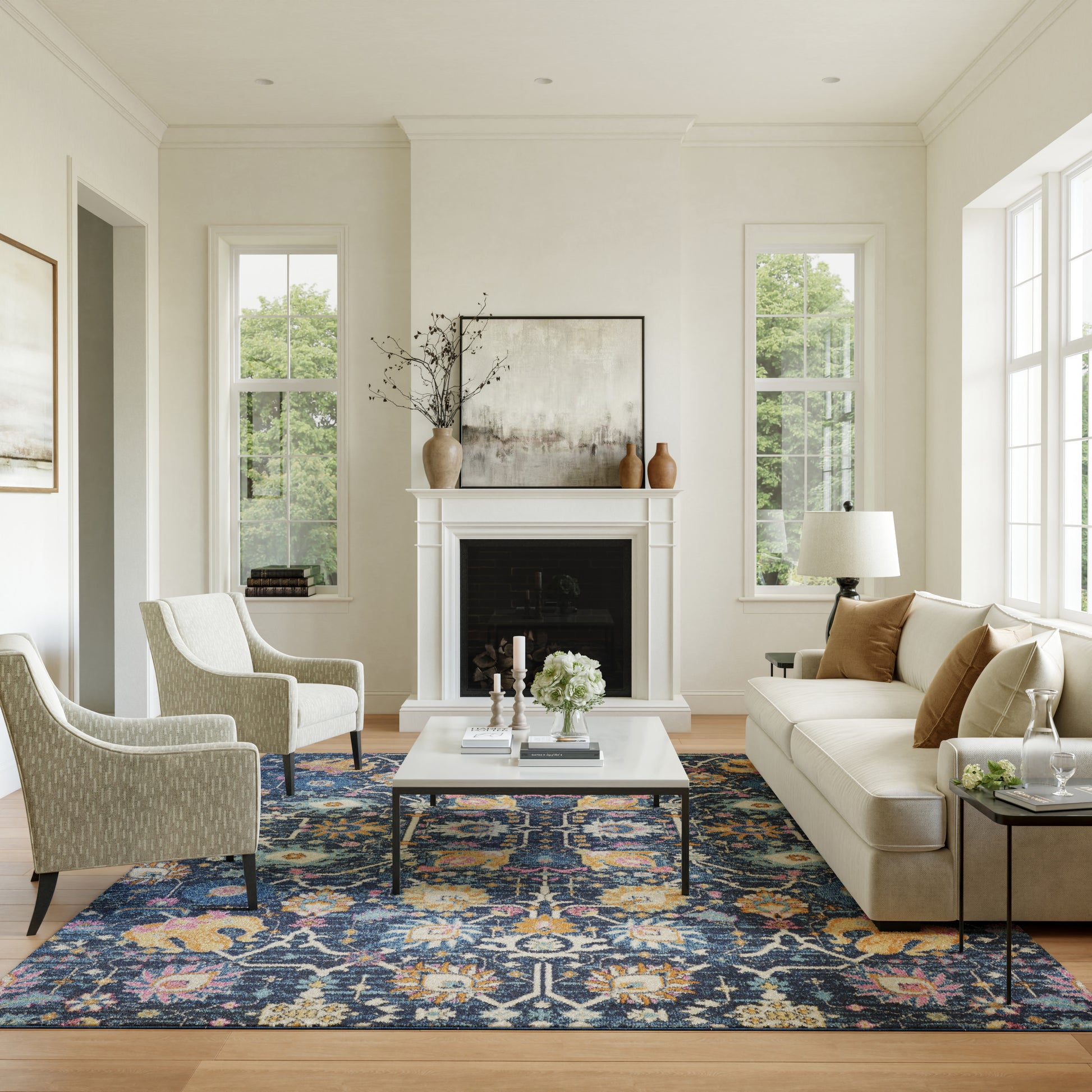 Nourison Home Passion  Navy  Transitional