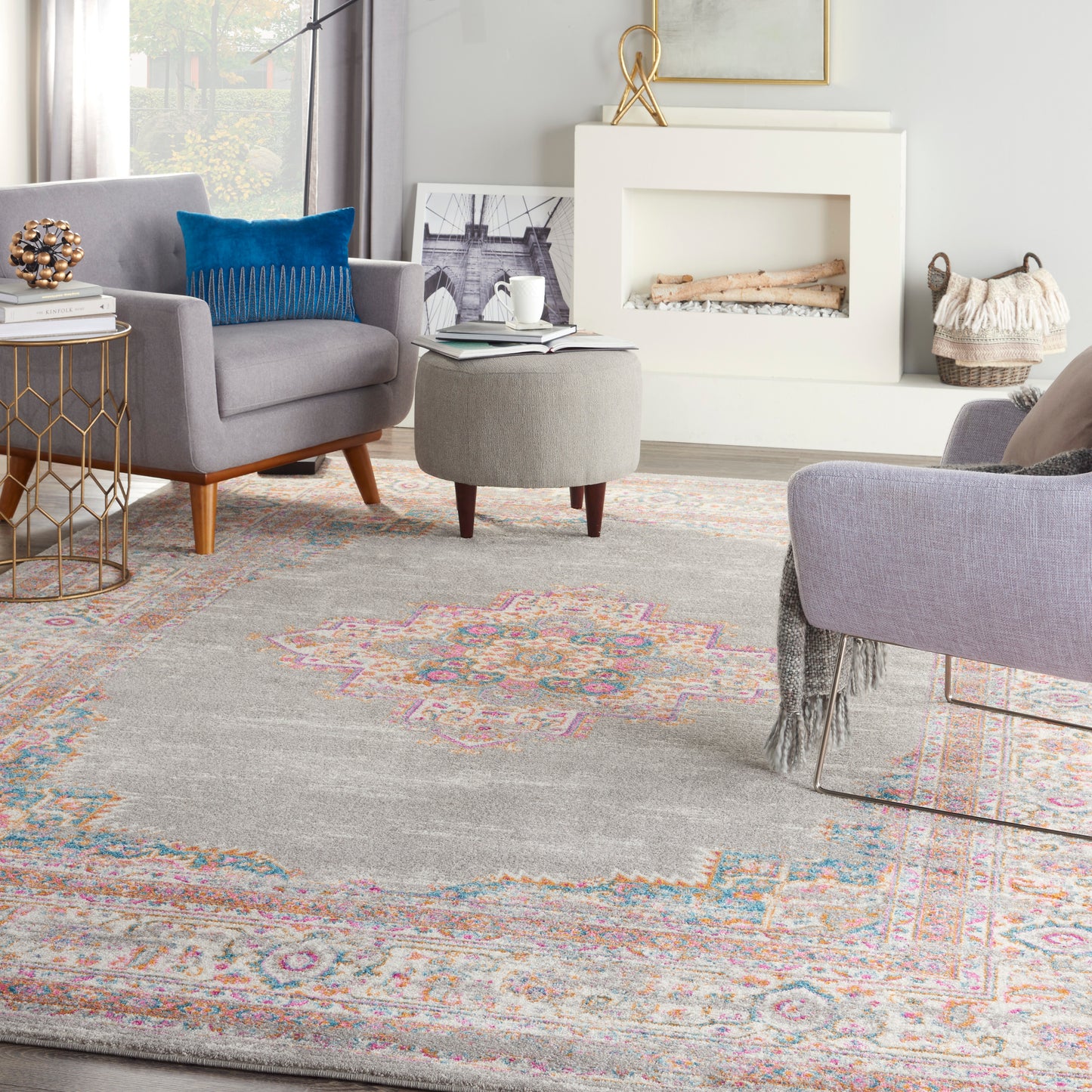 Nourison Home Passion  Grey  Transitional