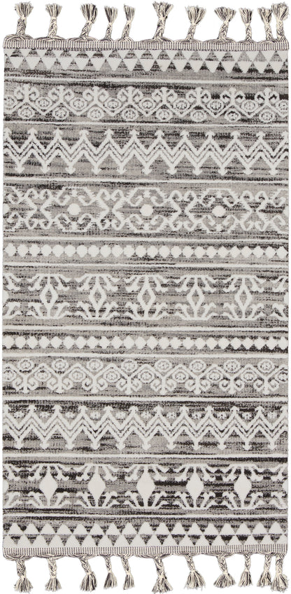 Nourison Home Asilah ASI03 Grey Ivory Contemporary Power-loomed Rug