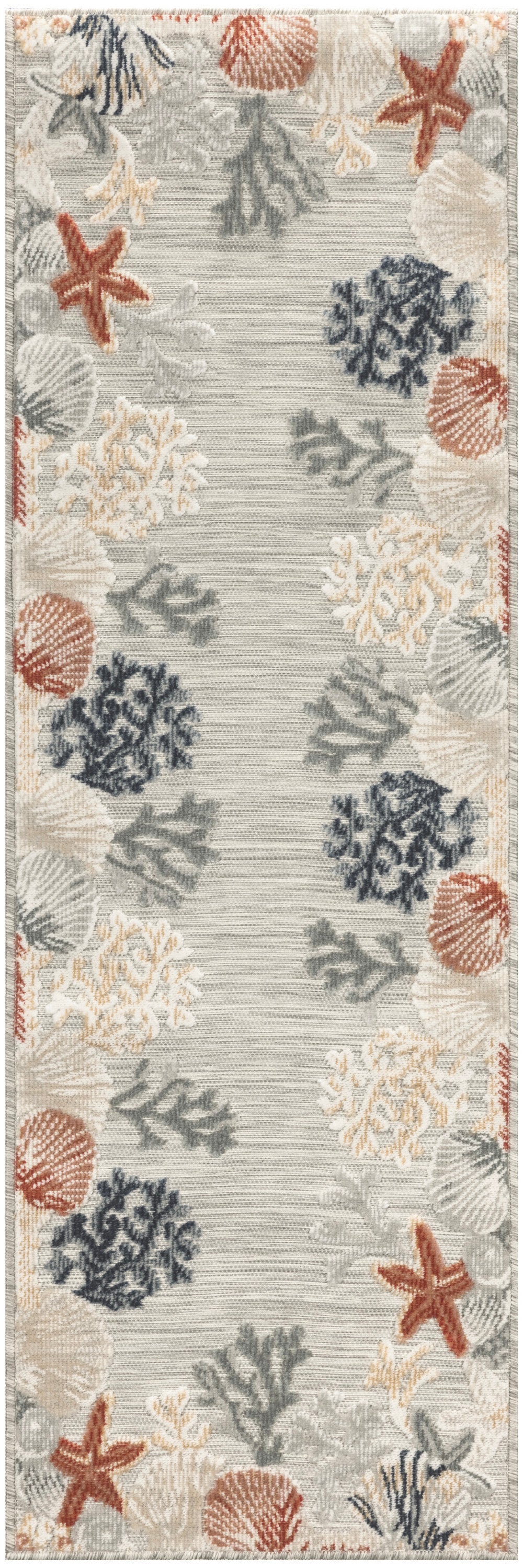Nourison Home Suncoast SNC04 Grey Multicolor Contemporary Machine Woven Rug