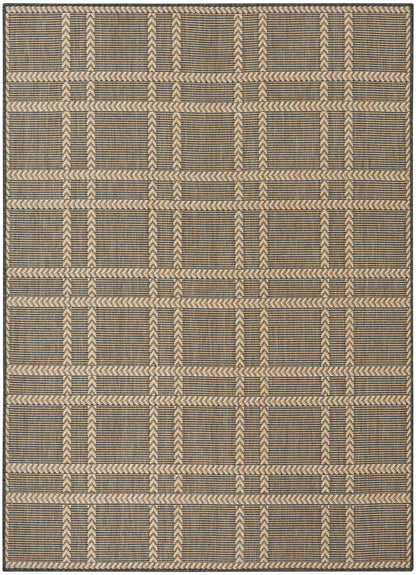 Nourison Home Horizon Indoor/Outdoor HOZ04 Charcoal Contemporary Power-loomed Rug